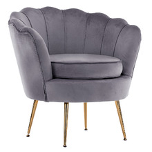2 Piece Shanaya Velvet Armchair & Ottoman Set
